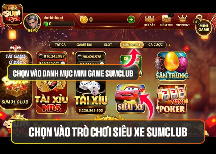 Các bước tham gia Siêu Xe Sumclub