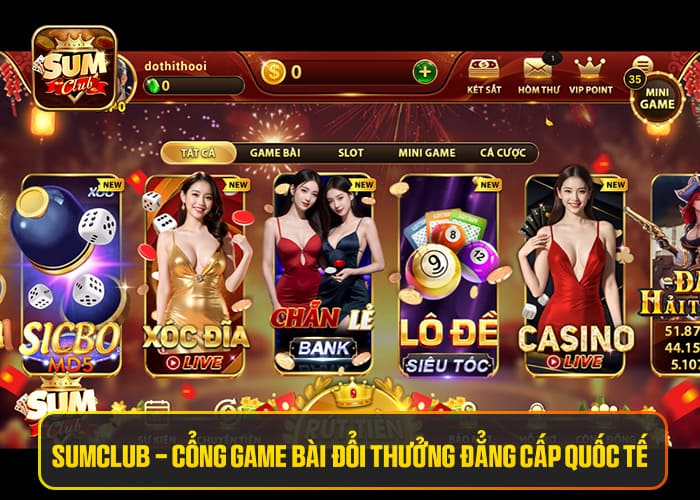 Sumclub - Cổng Game Bài Đổi Thưởng Đẳng Cấp Quốc Tế